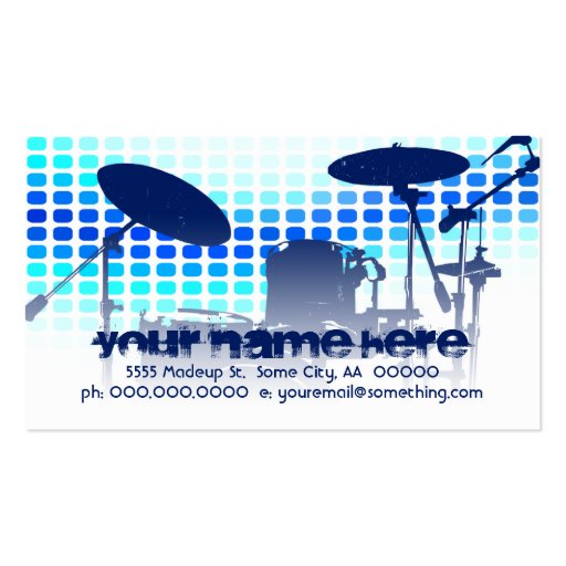 drums : musicmeterz business cards