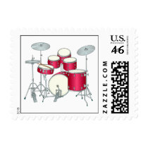 Drums Postage Stamps by thethirdchord Drums Postage Stamps