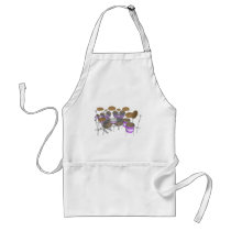 Drums: Purple & White Drum Kit: 3D Model: aprons by spiritswitchboard Drums: Purple & White Drum Kit: 3D Model: aprons
