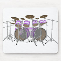Drums: Purple & White Drum Kit: 3D Model: mousepads by spiritswitchboard Drums: Purple & White Drum Kit: 3D Model: mousepads