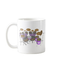 Drums: Purple & White Drum Kit: 3D Model: mugs by spiritswitchboard Drums: Purple & White Drum Kit: 3D Model: mugs