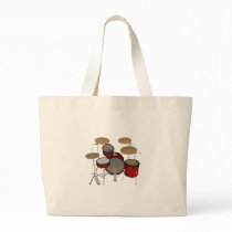 Drums: Red Drum Kit: 3D Model: Canvas Bag