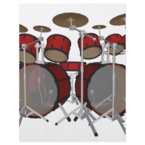 Drums: Red Drum Kit: 3D Model: flyers by spiritswitchboard Drums: Red Drum Kit: 3D Model: flyers