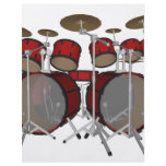 Drums: Red Drum Kit: 3D Model: flyers