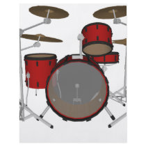 Drums: Red Drum Kit: 3D Model: flyers by spiritswitchboard Drums: Red Drum Kit: 3D Model: flyers