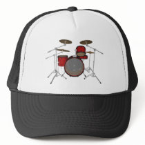 Drums: Red Drum Kit: 3D Model: hats by spiritswitchboard Drums: Red Drum Kit: 3D Model: hats
