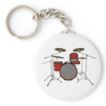 Drums: Red Drum Kit: 3D Model: keychains