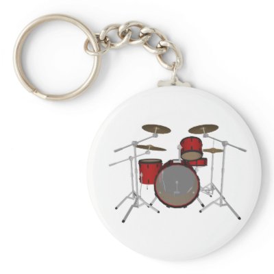 Drums: Red Drum Kit: 3D Model: keychains