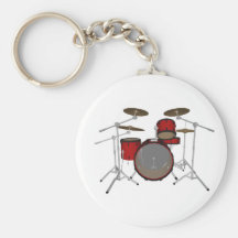 Drums: Red Drum Kit: 3D Model: Keychain