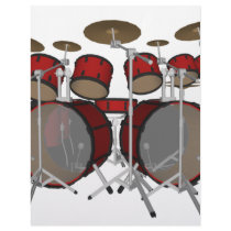 Drums: Red Drum Kit: 3D Model: letterhead by spiritswitchboard Drums: Red Drum Kit: 3D Model: letterhead