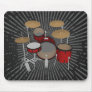 Drums: Red Drum Kit: 3D Model: Mousepad
