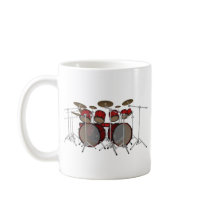 Drums: Red Drum Kit: 3D Model: mugs by spiritswitchboard Drums: Red Drum Kit: 3D Model: mugs