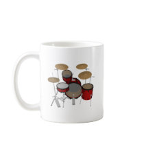 Drums: Red Drum Kit: 3D Model: mugs by spiritswitchboard Drums: Red Drum Kit: 3D Model: mugs