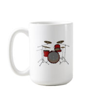 Drums: Red Drum Kit: 3D Model: Coffee Mugs