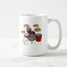 Drums: Red Drum Kit: 3D Model: Mugs