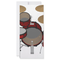 Drums: Red Drum Kit: 3D Model: rack cards by spiritswitchboard Drums: Red Drum Kit: 3D Model: rack cards
