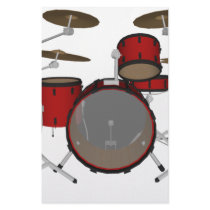 Drums: Red Drum Kit: 3D Model: Stationery