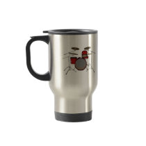 Drums: Red Drum Kit: 3D Model: Travel Mug