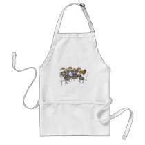 Drums: White Drum Kit: 3D Model: aprons by spiritswitchboard Drums: White Drum Kit: 3D Model: aprons