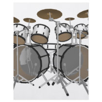 Drums: White Drum Kit: 3D Model: flyers by spiritswitchboard Drums: White Drum Kit: 3D Model: flyers