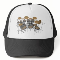 Drums: White Drum Kit: 3D Model: hats by spiritswitchboard Drums: White Drum Kit: 3D Model: hats