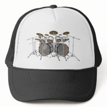Drums: White Drum Kit: 3D Model: hats by spiritswitchboard Drums: White Drum Kit: 3D Model: hats