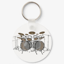 Drums: White Drum Kit: 3D Model: keychains by spiritswitchboard Drums: White Drum Kit: 3D Model: keychains