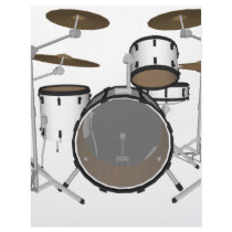 Drums: White Drum Kit: 3D Model: letterhead by spiritswitchboard Drums: White Drum Kit: 3D Model: letterhead