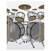 Drums: White Drum Kit: 3D Model: letterhead by spiritswitchboard Drums: White Drum Kit: 3D Model: letterhead