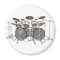 Drums: White Drum Kit: 3D Model: magnets by spiritswitchboard Drums: White Drum Kit: 3D Model: magnets
