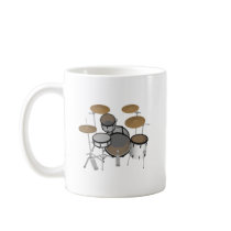 Drums: White Drum Kit: 3D Model: mugs by spiritswitchboard Drums: White Drum Kit: 3D Model: mugs