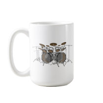 Drums: White Drum Kit: 3D Model: Coffee Mugs