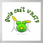 Drumset - Green Poster