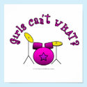 Drumset - Pink posters