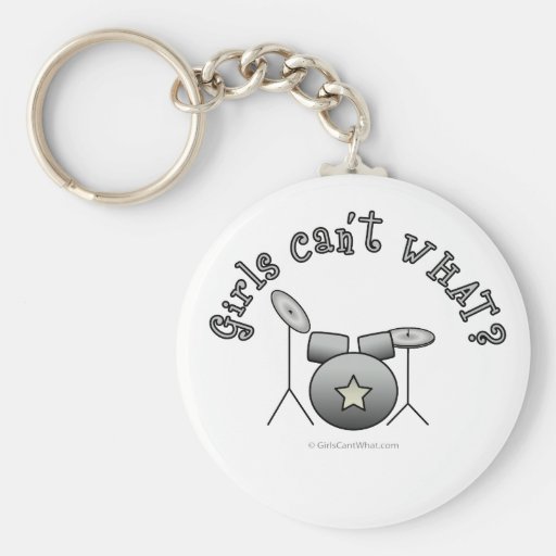 Drumset - Silver Key Chains