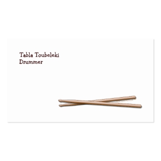 Drumsticks Drummer Business Card Template