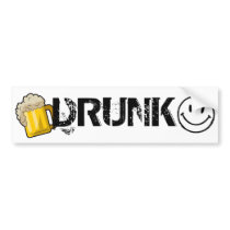 Drunk Bumper Stucker bumper stickers by myrjala Drunk Bumper Stucker bumper stickers