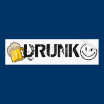 Drunk Bumper Stucker bumper stickers