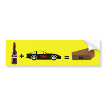 Drunk Driving Bumper Sticker bumper stickers