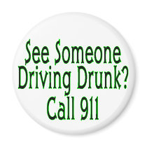 Drunk Driving Call 911 Magnet