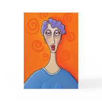 Drunk Girl Greeting Card by wilddogs Drunk Girl Greeting Card