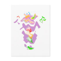 Drunk Granny Wave Dance Post Cards