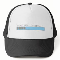 Drunk guy loading funny mens college beer humor trucker hat