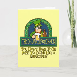 funny drunk leprechaun