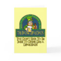 Drunk Leprechaun Card by wislander Drunk Leprechaun Card