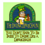 Drunk Leprechaun Poster