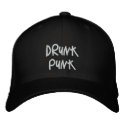 Drunk Punk Cap embroidered hats by fishandthecrawdaddys Drunk Punk Cap embroidered hats