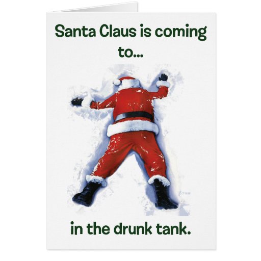 drunk santa christmas card drunk santa christmas card