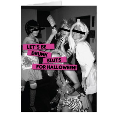 Drunk Sluts Greeting Cards by acidwit