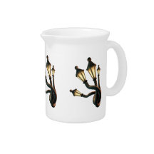 Drunk Streetlamps Beverage Pitcher